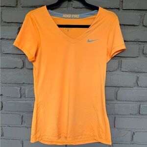 Nike Women's Bright Orange V-Neck Tee